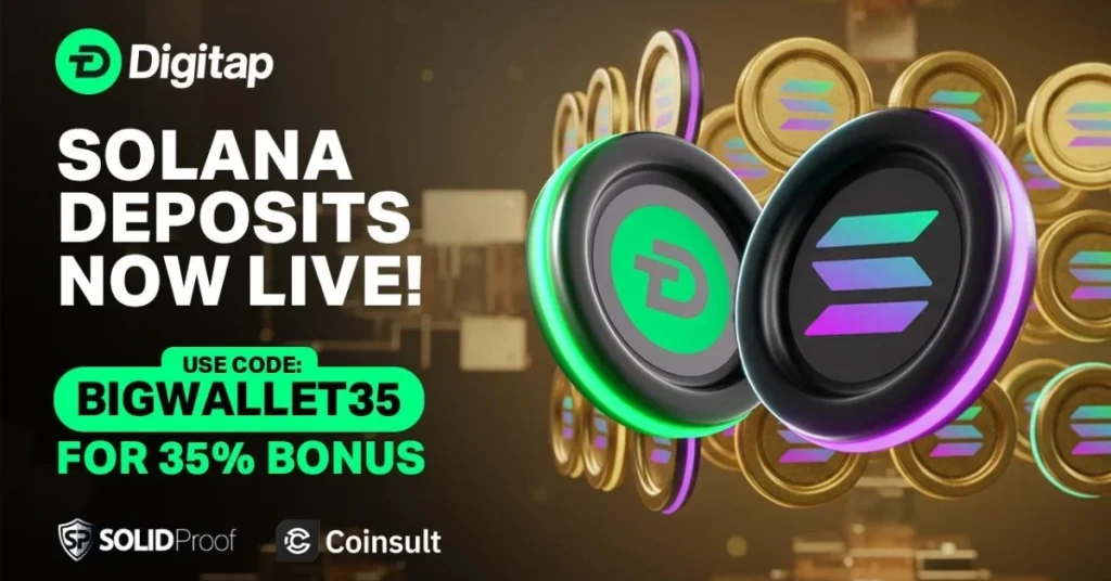 Digitap ($TAP) Solana Deposits Set to Drive 1,100% Gains: Best Altcoin to Buy